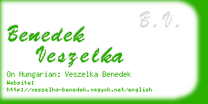 benedek veszelka business card